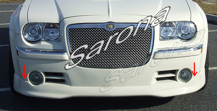 Custom Chrysler 300C  Sedan Front Add-on Lip (2005 - 2010) - $325.00 (Part #CR-003-FA)